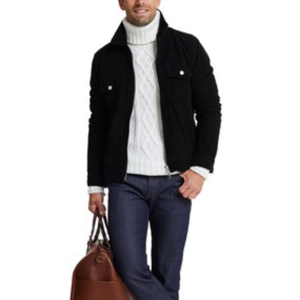 Officine Generale Johan 100% Sheepskin Leather Jacket Men’s Size XXL